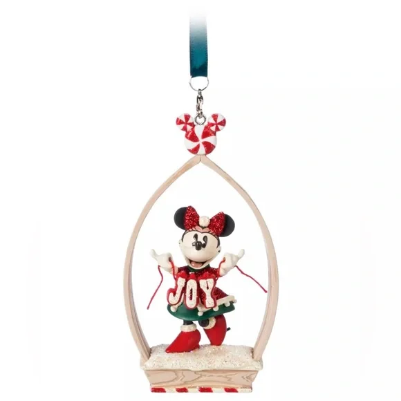 Disney Sketchbook Mickey Cheer and Minnie Joy New Ornaments